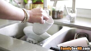 Lover caught me fucking my stepmom!