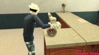 Naruto Animated Cap three Boruto prepares everyone to eat and