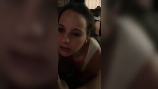 milf Loves Blowing Dick! Sucks Hubby and Records it for best Friend.