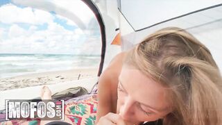 Mofos - Big Boobed Goddess Molly Pills Builds a Tent by the Sea