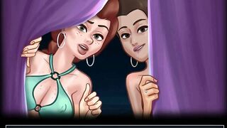 SummerTimeSaga-Turned On Milfs Beach Party Three-Way