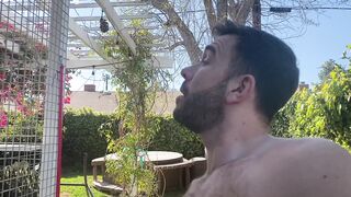 Locked out Penis out with Kenna James
