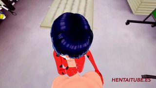 Miraculus Ladybug Anime 3D - Ladybug hand job and bj with