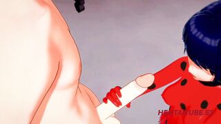 Miraculus Ladybug Anime 3D - Ladybug hand job and bj with