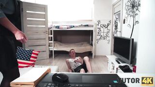 TUTOR4K. Boy simulates heart attack and with ease seduces naive