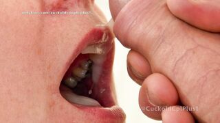 Cuckold Husband Gets Sloppy Seconds Bj