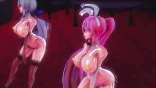Mmd R18 Bunny Baku Banged! Hardcore after Concert 3d Anime