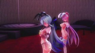 Mmd R18 Bunny Baku Banged! Hardcore after Concert 3d Anime