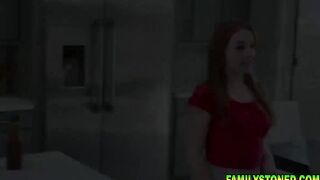 Teenie fucks stepdad while her milf is away