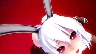 Mmd R18 Haku Bunny cunt with mouth Prepare her Twat for Master Fucker 3d