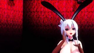 Mmd R18 Haku Bunny cunt with mouth Prepare her Twat for Master Fucker 3d