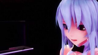 Mmd R18 Haku Bunny cunt with mouth Prepare her Twat for Master Fucker 3d