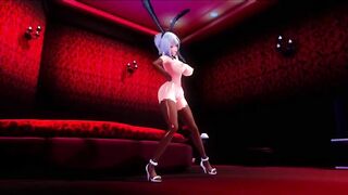 Mmd R18 Haku Bunny cunt with mouth Prepare her Twat for Master Fucker 3d