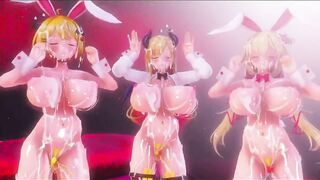 Mmd R18 Succubus and Bunny women Full of Cum 3d Anime
