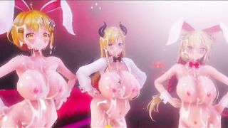 Mmd R18 Succubus and Bunny women Full of Cum 3d Anime