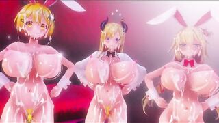 Mmd R18 Succubus and Bunny women Full of Cum 3d Anime