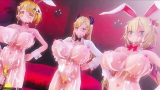 Mmd R18 Succubus and Bunny women Full of Cum 3d Anime