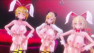 Mmd R18 Succubus and Bunny women Full of Cum 3d Anime