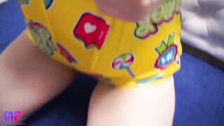 Big Tit lover gets fuck rough and gets cum inside mouth