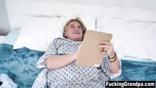 Big Boobed hispanic 18 year old screwed by sick grandpa