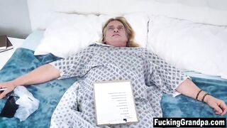 Big Boobed hispanic 18 year old screwed by sick grandpa