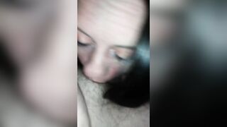 Alabama_couple256 cougar Blows Penis with we Vibe Dildo inside her Snatch Riding
