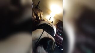 Alabama_couple256 cougar Blows Penis with we Vibe Dildo inside her Snatch Riding