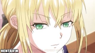 School Girl Nympho get Soak from his Sensual Fingered Uncensored Anime Animated