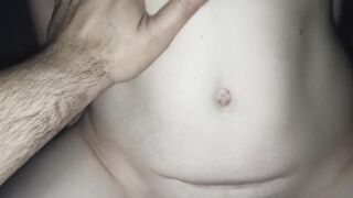 Close up Real Sex StepSister with Soak Vagina