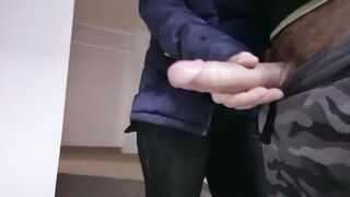 The Dude took out his Huge Cock and Showed it to his
