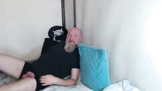 Great Old Bitch with Long Melons Blows Cock into a Homemade Performance))