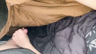 Almost Caught, Sneaky Camper Hand Job with my sexy Amateur Ex-Wife, Jizzed in