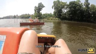 HUNT4K. For cash chesty goddess is drilled by hunter inside
