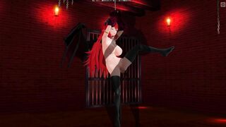 3D ANIMATED BONDAGE Succubus Seduced the Owner into the Basement (Part two)