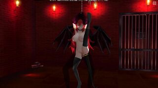 3D ANIMATED BONDAGE Succubus Seduced the Owner into the Basement (Part two)