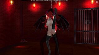 3D ANIMATED BONDAGE Succubus Seduced the Owner into the Basement (Part two)