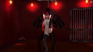 3D ANIMATED BONDAGE Succubus Seduced the Owner into the Basement (Part two)
