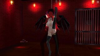 3D ANIMATED BONDAGE Succubus Seduced the Owner into the Basement (Part two)