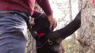 The Throater 2021: Submissive Masked Hoe Tied Public Deeply into Heels and