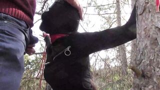 The Throater 2021: Submissive Masked Hoe Tied Public Deeply into Heels and