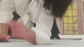 PervStepMom - Clothed as Schoolgirl - Intense Hard Anal Sex with Professor