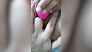 Touching and Masturbating the Young Skinny Hispanic until Squirts