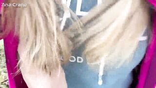 Sexual Oral Sex into the Forest with Cum into Mouth