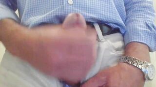 Fit freaky dad grind to huge penis pov jizzed