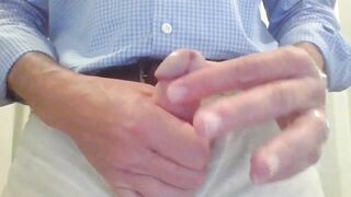Fit freaky dad grind to huge penis pov jizzed