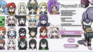 Fapwall [rule34 Cartoon Game] Sakura from Naruto is taking 6 Dick at