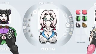 Fapwall [rule34 Cartoon Game] Sakura from Naruto is taking 6 Dick at