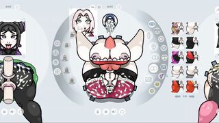 Fapwall [rule34 Cartoon Game] Sakura from Naruto is taking 6 Dick at