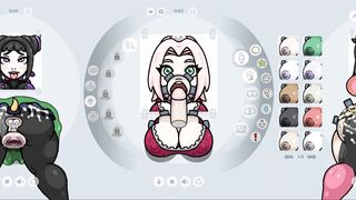 Fapwall [rule34 Cartoon Game] Sakura from Naruto is taking 6 Dick at