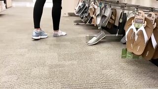 FOLLOWING BEAUTY FOOT INTO OUTSIDE, RETURN TO THE TARGET SHOE DEPARTMENT